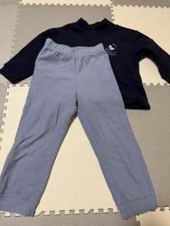 ユニクロ　パジャマ　キッズ　フリース生地　ミッキーマウス110