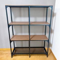 IKEA FJÄLLBO フィエルボ シェルフユニット（中古品） FJÄLLBO フィエルボ シェルフユニット, ブラック, 100x95 cm - IKEA