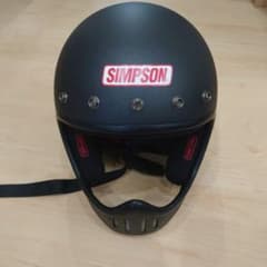 SIMPSON ストーンブラック フルフェイスヘルメット - メルカリ