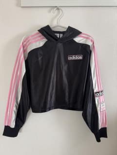 adidas パーカー ブラック ピンク 長袖のサムネイル