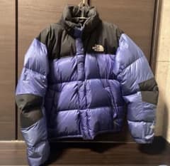 THE NORTH FACE ダウンジャケット 黒×パープル ヌプシのサムネイル