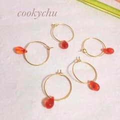 プチドロップピアス〜おれんじ〜のサムネイル