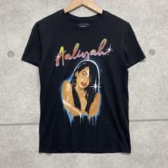 D504 Aaliyah アライア グラフィックT アーティスト　古着