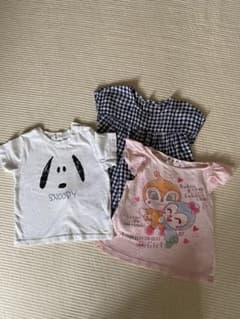 スヌーピーTシャツと無印ギンガムチェックとドキンちゃんTシャツのサムネイル