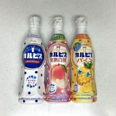 メルカリ市限定⭐︎飲料纏め売り　美酢　カルピス等 カルピス 原液 3本セット ジュース 白桃 パイン アサヒ飲料 - メルカリ