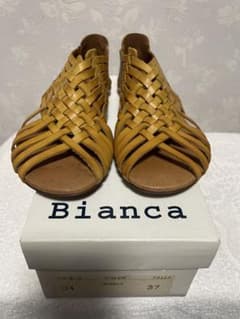 BIANCA ビアンカ 1224 メッシュレザーサンダル 37 23.5cmのサムネイル
