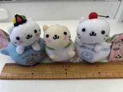 냥코밥점 마스코트 키체인 냥냥코 3개 세트