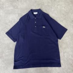 LACOSTE Classic Fit ポロシャツ ネイビー FR5 US L - メルカリ