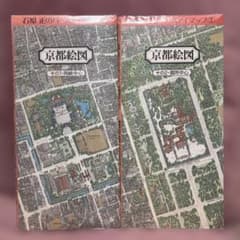石原正のバーズアイマップ⑥⑦ 京都絵図 その1・岡崎中心、その2・御所