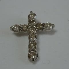 Pt900 1.0ct ダイヤクロスペンダントトップ   おまけ付きのサムネイル