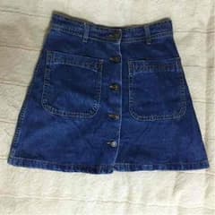 ZARA☆フロントボタンデニムスカートのサムネイル