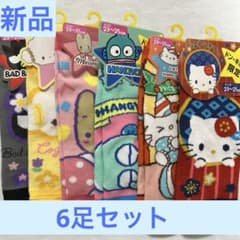신품 산리오 캐릭터 여성 양말 양말 6점 세트 B