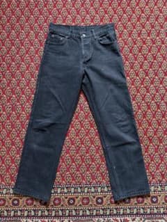 Levi's 501 ブラックデニムパンツ W32 L30のサムネイル