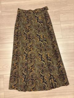 Paul Stuartペイズリー柄 ロングスカートのサムネイル