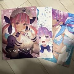 湊あくあ】AQUART1.2、るしあくあセット(クリアファイル付き