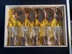 純銅】未使用 フェニックス 一口ビールセット 5客 グラス コースター 