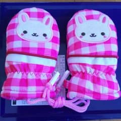 雪遊び 手袋 1才 ベビー 女の子 うさぎちゃんのサムネイル