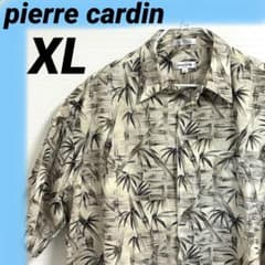 アロハシャツ☆カーキ☆バンブー柄☆XL　A26のサムネイル