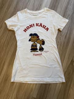 ハワイ　Peanuts 日焼け スヌーピー レディース　Tシャツ XS ホワイトのサムネイル
