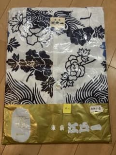江戸一　鯉口シャツ　唐獅子青　特大のサムネイル