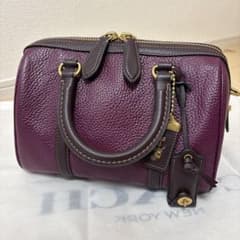 COACH コーチ ルビー サッチェル25 2WAY パープル 紫 美品 正規品のサムネイル