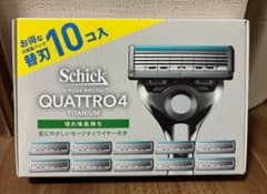 【新品未開封】Schick(シック) クアトロ4チタニウム 替刃(10コ入)のサムネイル