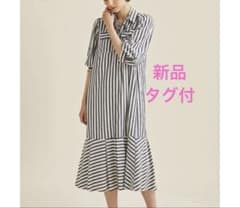 サッカーボーダーシャツワンピース グレースコンチネンタル 38 新品 サッカーボーダーシャツワンピース グレースコンチネンタル 38 新品