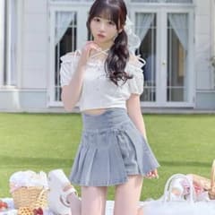 ミシェルマカロン 美脚デニムスカパン - メルカリ