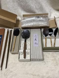 茶道具 炭道具 炉用灰匙（黒）火箸 炭箸 水屋道具 まとめてセット