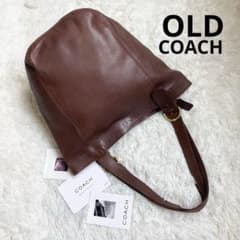 COACH オールドコーチ グラブタンレザー ブラウン 大容量 A4収納可能