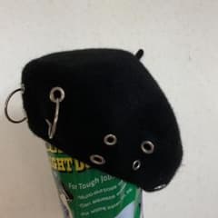 リング付き　ベレー帽　黒のサムネイル