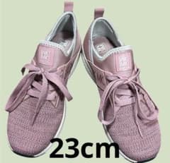 [Excellent Condition] MICHEL KLEIN Lightweight Knit Sneakers, Size 23cm, Pink