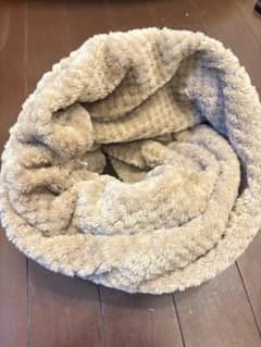 ベージュ フリース スヌード ネックウォーマーのサムネイル