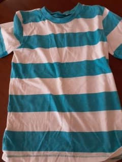 青と白のストライプ 半袖Tシャツのサムネイル