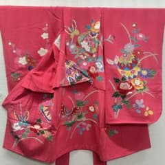 子供着物 手描き友禅 マリにチョウ柄（長襦袢付き） 着物スキ倶楽部 