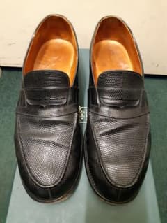 JM weston　180　ローファー　黒　リザード　8Bのサムネイル
