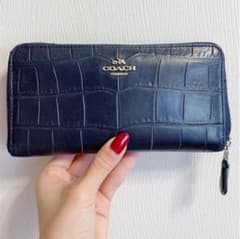 COACH コーチ 長財布　ネイビーのサムネイル