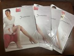 【ibici】ガーターストッキング  4足セット ブラックのサムネイル
