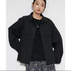 오드리와 존 와드 마이크로 스트라이프 자가드 셔츠 블루존
