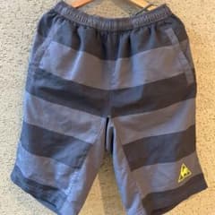 le coq sportif ストライプハーフパンツ M グレー/ブラックのサムネイル