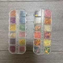 ネイルパーツ 押し花 リーフホログラム 24色セットのサムネイル