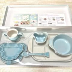 美品】ル・クルーゼ ベビー用食器セット ブルー 匿名配送 - メルカリ