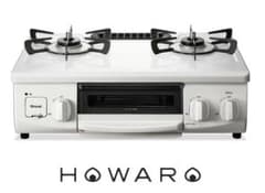 HOWARO ET34NJH4A2-W2 グリル付ガスコンロ ガスホース付き - メルカリ