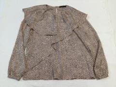 【kt様専用】ZARA ドット柄 ブラウス ピンクのサムネイル