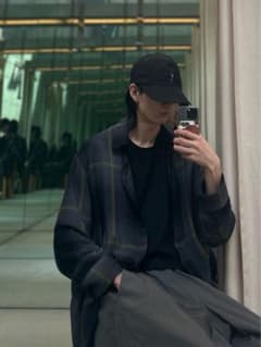 25ss OMBRE CHECK BIG SHIRT - メルカリ