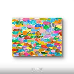【みんな違って、みんないい〜魚〜】アクリル画　原画　絵画 みんな違って、みんないい〜魚〜】アクリル画 原画 絵画 - メルカリ
