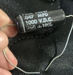 Black cat ヴィンテージ オイルコンデンサ　.047uF 1000Vのサムネイル