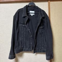 た*む様 ZARA メンズ デニムジャケット ブラック Lのサムネイル