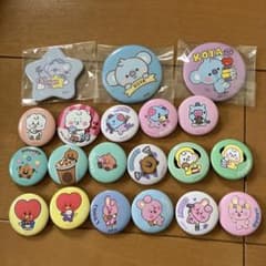 BT21 캔 배지 마스코트 세트