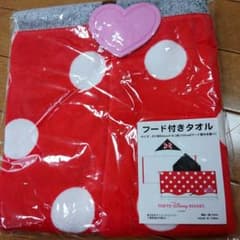 ミニーちゃん、フードバスタオルのサムネイル